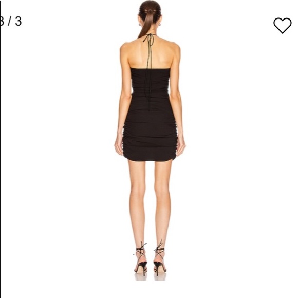 NWT Georgia Alice Black Ruched Mini Dress size 4 - Picture 3 of 8